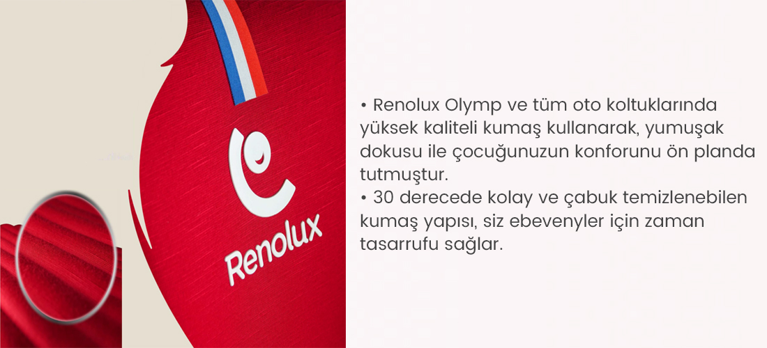 Renolux Olymp I-Size Softness Isofix 9-36 Kg Oto Koltuğu
