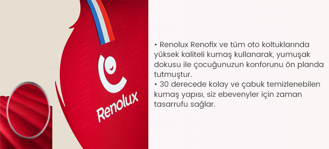 Renolux Renofix Softness Isofix 15-36 Kg Oto Koltuğu